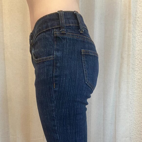John Galt Dark Blue Melody '90s Low Rise Flare Jeans - Small - Picture 4 of 7